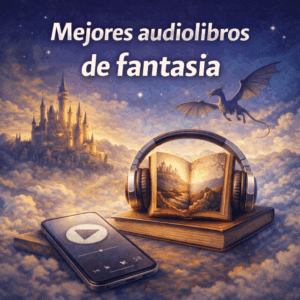 Portada de los mejores audiolibros de fantasia